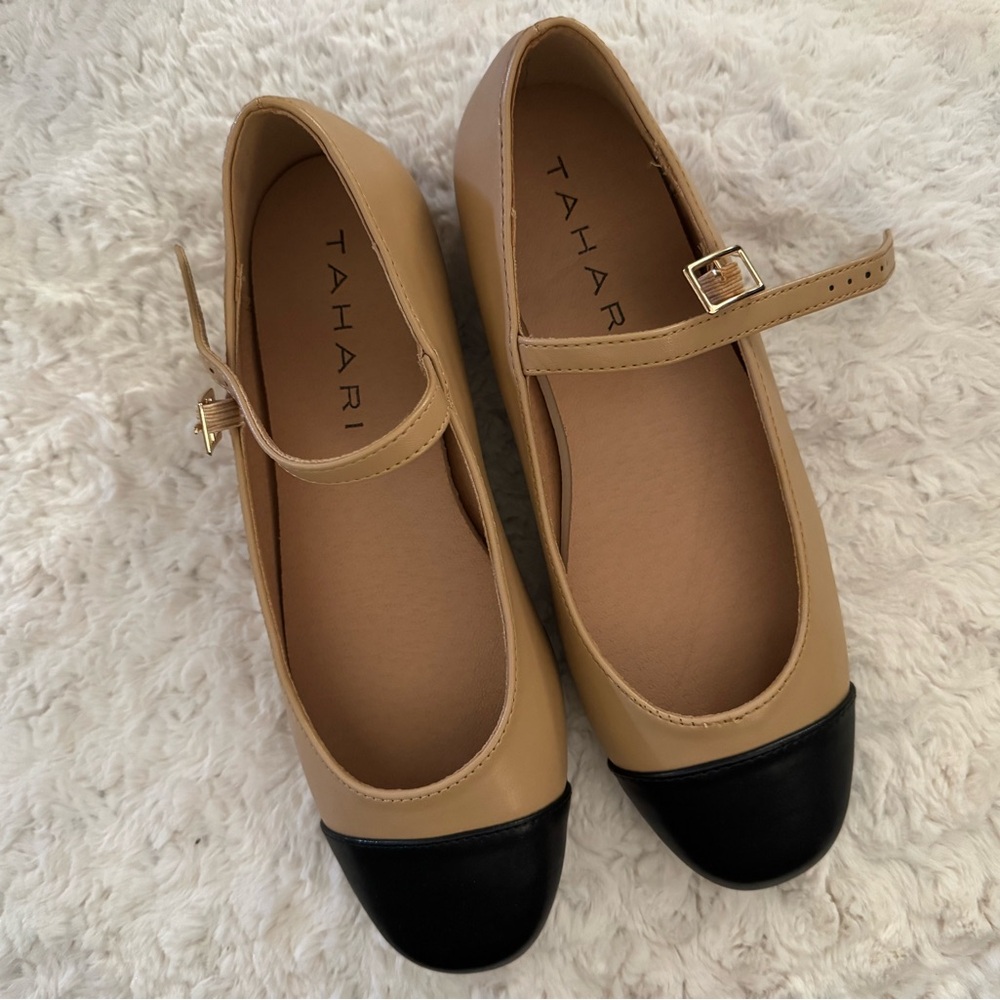 New Tahari Mary Jane Cap Toe
